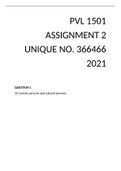 PVL 1501 - ASSIGNMENT 2 - ANSWERS 