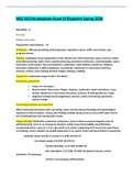NSG 310 Foundations Exam III Blueprint Spring 2020