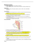 NURS 3628 Sherpath Notes Test 2: Sherpath Notes Test 2 Respiratory System Review.