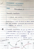Class notes Chemistry IAL: Chemical Equilibria