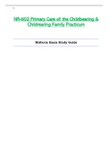 NR602 / NR-602 Midterm Exam Study Guide (Latest): Primary Care of the Childbearing & Childrearing Family Practicum - Chamberlain