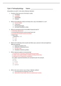 Exam (elaborations) NUR 6501 Adv Patho Quiz 4 Answers Chamberlain College (Patho quiz 4)