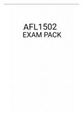 AFL1502 EXAM PACK AND STUDY MATERIAL 2021
