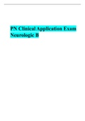 PN Clinical Application Exam Neurologic 