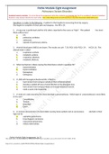 NURSING 3366 Patho Module Eight Assignment A & R