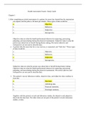 NURSING 2058 Health Assessment Exam1 Questions And Answers( Download To Score An A)