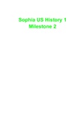 Sophia US History 1 Milestone 2