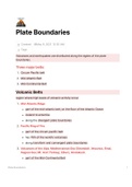 Summary of the lesson of Plate Boundaries, everything you need to know