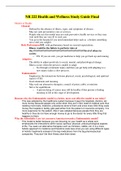 NR222 Final Exam Study Guide, 2021