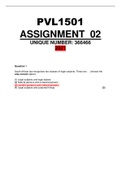 PVL1501 ASSIGNMENT 2 (2021) MCQ ANSWERS