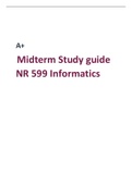   	Midterm Study guide NR 599 Informatics