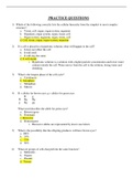 ATI TEAS 6 PRACTICE QUESTIONS 2021 LATEST WITH ANSWERS