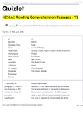 HESI A2 Reading Comprehension Passages - V2 Diagram | Quizlet