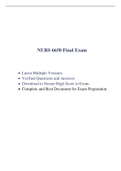 NURS6650N Final Exam (3 Versions, Year-2021) & NURS6650N Midterm Exam (4 Versions, Year-2021) |75 Q & A in Each Version, Verified and 100% Correct, Best Document for Walden Exam|