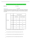 MATH 302 Final Exam APUS - Question and Answers (LATEST)