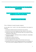 NUR 502 Week 7 Assignment_CLC_Grand Nursing Theorist Assignment_Grand Theorist Report