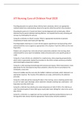 Exam (elaborations) ATI Nursing Care of Children Final 2020