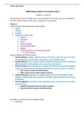NR 446 Exam 1 Study Guide to Accompany Exam 1- Chamberlain College