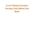 Lewis Medical Surgical Nursing 11th Edition Test Bank 