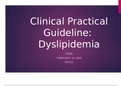 NR 511 Clinical Practical Guideline: Dyslipidemia 9 (Presantation) 