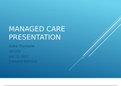 HLT 205 Week 5 | HLT 205 Week 5 CLC Assignment, Managed Care Presentation 2