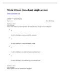 SCIN 138 Week 3 Exam - Questions and Answers( Complete Solution Rated A)