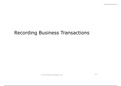 Chapter 2 Notes Recording Business Transactions