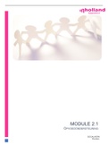 module 2.1 opvoedingsondersteuning cijfer 8 + beoordelingsformulier + bijlage