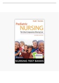 Test Bank Rudd Pediatric Nursing The Critical Components of Nursing Care 2nd Edition 2021