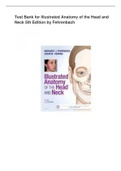 Test Bank for Illustrated Anatomy of the Head and Neck 5th Edition by Fehrenbach