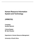 HUMAN RESOURCE INFORMATION SYSTEM AND TECHNOLOGY