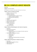 NR 341 Week 3 Exam One Study Guide (Chapters 1, 2, 3, 4, 5, 9, 10, 14) | (acute respiratory failure, Critical Care Nursing) | Download To Score An A