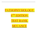 TEST BANK FOR PATHOPHYSIOLOGY 8TH EDITION - McCANCE | Answers & Explanations