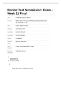 NURS 6501N Week 11 Final Exam 2020 Graded A+