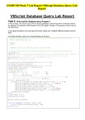 COMP 230 Week 7 Lab Report VBScript Database Query Lab Report