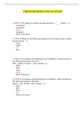 CHEM 120 Week 8 Final Exam / CHEM120 Week 8 Final Exam(LATEST)-CHAMBERLAIN COLLEGE OF NURSING