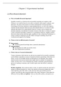Hunter College PSYCH10000 Chapter 2 Notes