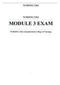 NURSING 2362 MODULE 3 EXAM    NURSING 2362 (Chamberlain College of Nursing)