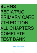 Burns Pediatric Primary Care 7th Edition Maaks Starr Brady Test Bank