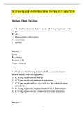 TEST BANK FOR INTRODUCTION TO BIOLOGY CHAPTER 1