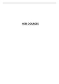 HESI DOSAGES QUESTIONS AND ANSWERS.