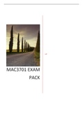 MAC3701 EXAM PACK 2021 COMPLETE WITH MULTIPLE ANSWERS 