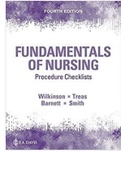 Procedure Checklists for Fundamentals of Nursing, 4th Edition Judith M. Wilkinson complete test bank 