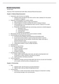 NR 509 reading Notes. NR 509 Notes Overview of the Comprehensive heath History Advanced Physical Assessment