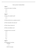 Practice Question for the Consulting Methods Exam! Including answer sheet