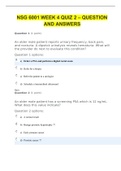 NSG 6001 WEEK 4 QUIZ 2 – QUESTION AND ANSWERS