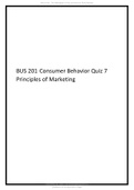 BUS 201 Consumer Behavior Quiz7_ Principles of Marketing