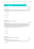 SCIN 131 Tests and Quizzes 6 Part 1 of 1 -	