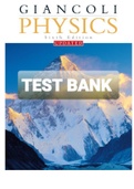 TEST BANK FOR PHYSICS; Principles with Applications 6TH EDITION DOUGLAS C. GIANCOLI
