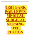 Exam (elaborations) NURSING NURS 201  Lewis's Medical-Surgical Nursing E-Book, ISBN: 9780323595186